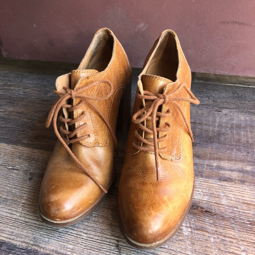 Real leather lucky brand booties